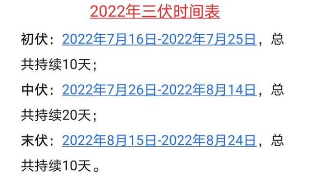 三伏天每年一般一共多少天「三伏天总共40天」 针灸养生